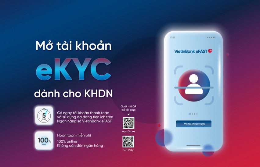 Mở tài khoản doanh nghiệp online với VietinBank eFAST