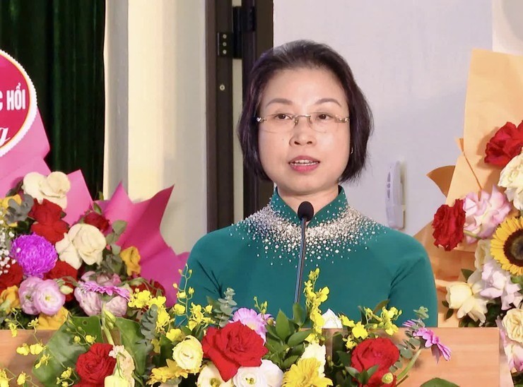 Phó Chủ tịch HĐND TP Hà Nội Phạm Thị Thanh Mai phát biểu chỉ đạo tại Đại hội