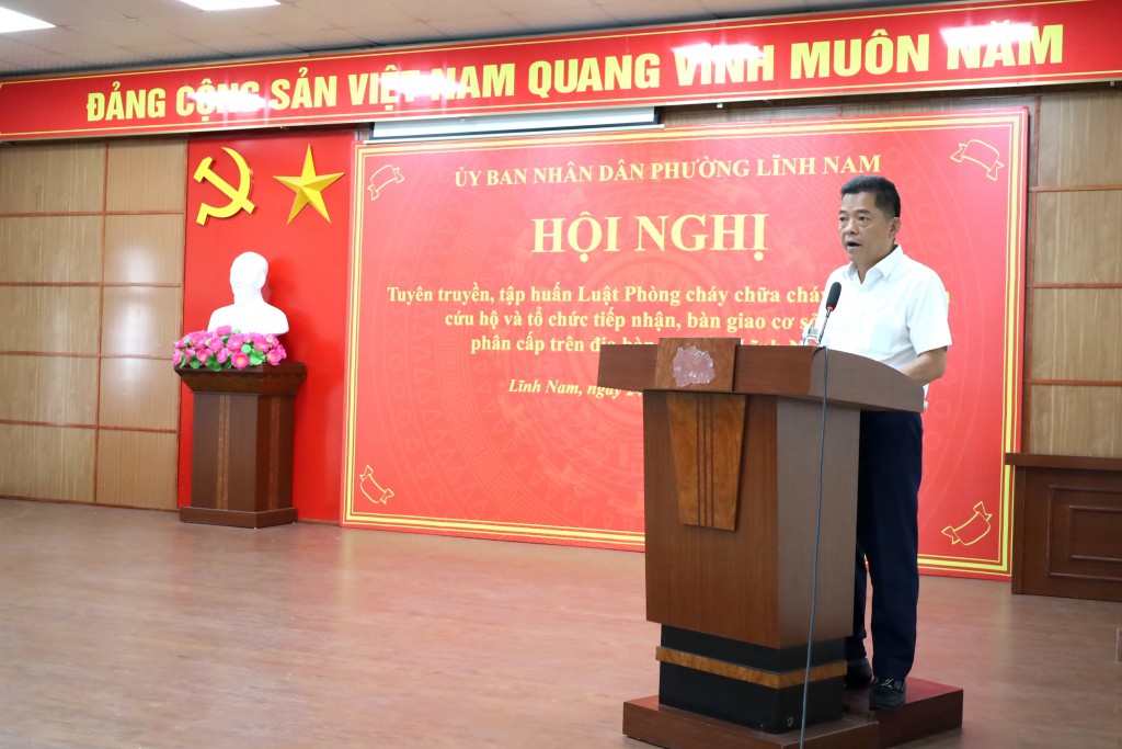 ông Dương Văn Hòa, Phó Chủ tịch UBND phường Lĩnh Nam