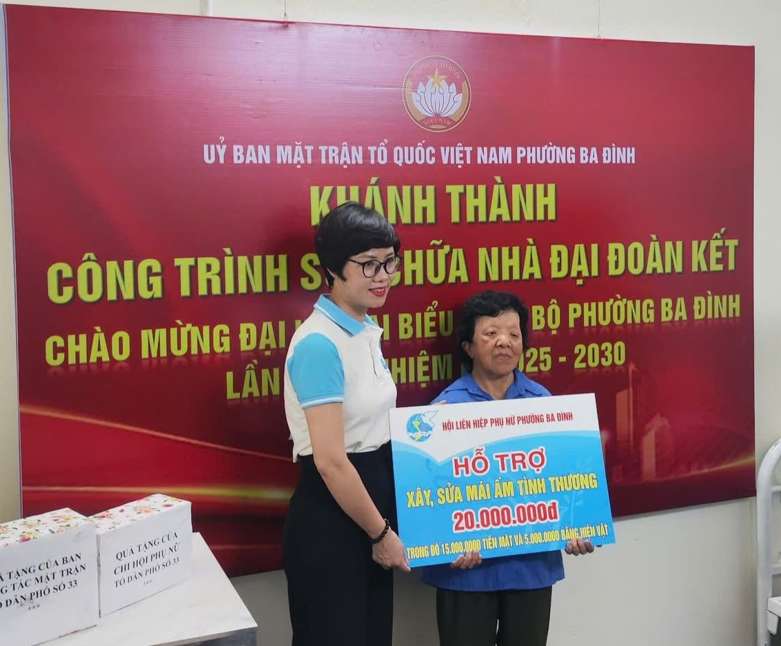 Phường Ba Đình khánh thành công trình sửa chữa nhà Đại đoàn kết