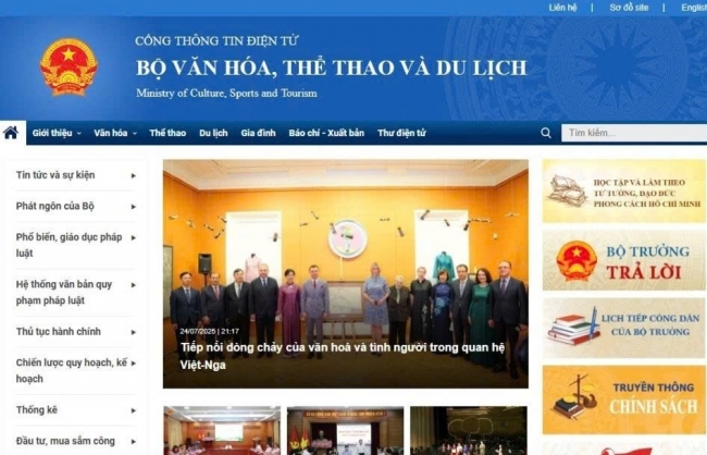 Cổng thông tin điện tử Bộ VHTTDL: Đẩy mạnh tuyên truyền chính sách