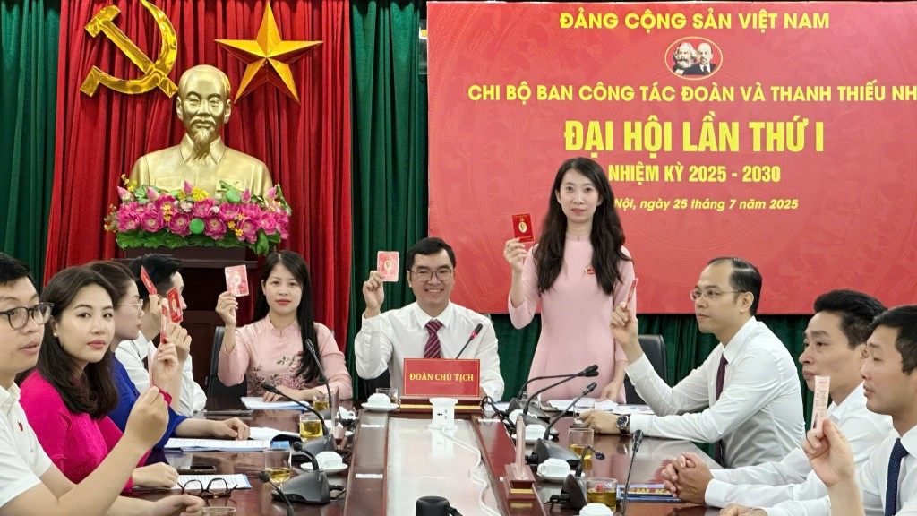 Đại hội Chi bộ Ban Công tác Đoàn và Thanh thiếu nhi