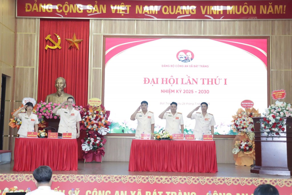 Đại hội Đảng bộ Công an xã Bát Tràng lần thứ nhất, nhiệm kỳ 2025 - 2030 thành công tốt đẹp
