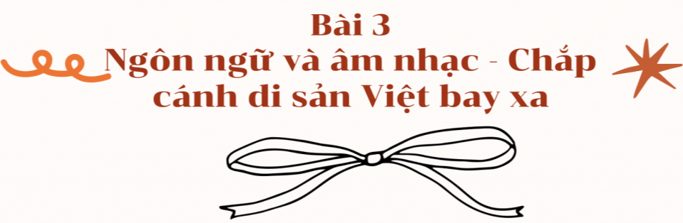 Bài 3: Ngôn ngữ và âm nhạc - Chắp cánh di sản Việt bay xa