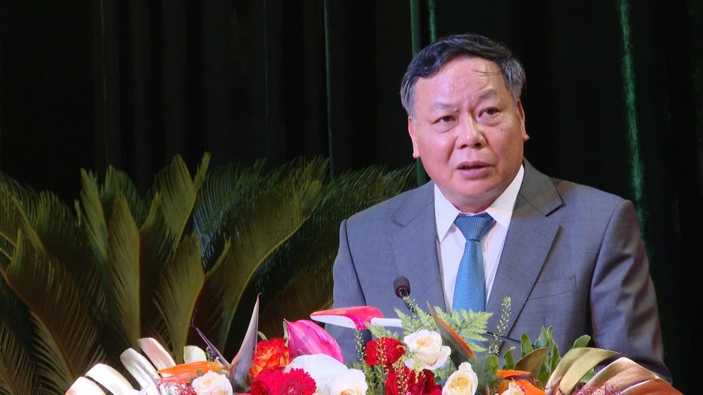 Đồng chí Nguyễn Văn Phong - Phó Bí thư Thường trực Thành ủy Hà Nội phát biểu chỉ đạo tại Đại hội