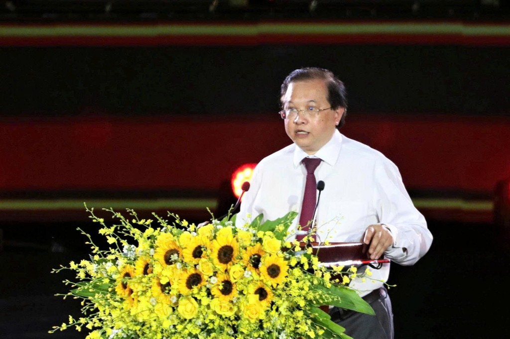 Ông Tạ Quang Đông, Thứ trưởng Bộ Văn hóa, Thể thao và Du lịch phát biểu tại chương trình.