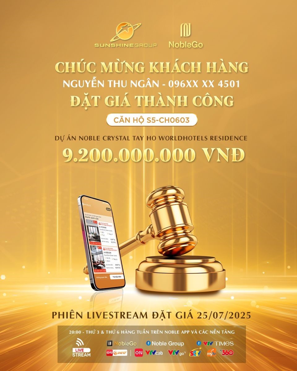 Sunshine Group livestream tối 25/7: Khách hàng “chốt deal” với giá bất ngờ