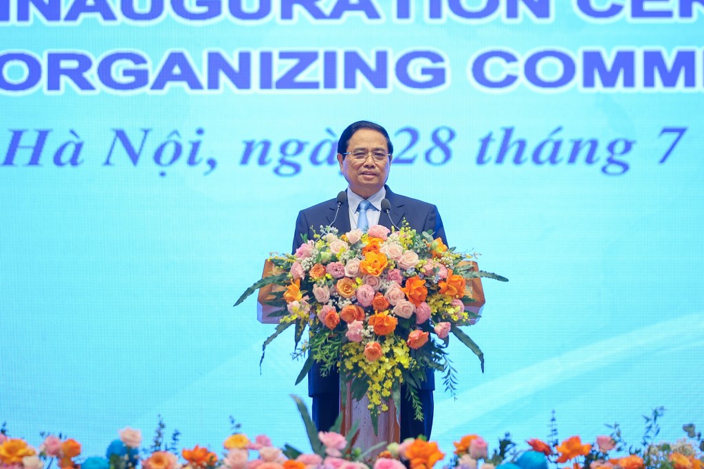 Thủ tướng nhấn mạnh, Việt Nam quyết tâm tổ chức Năm APEC 2027 hướng tới thành công cả về mặt đa phương và song phương - Ảnh: VGP/Nhật Bắc