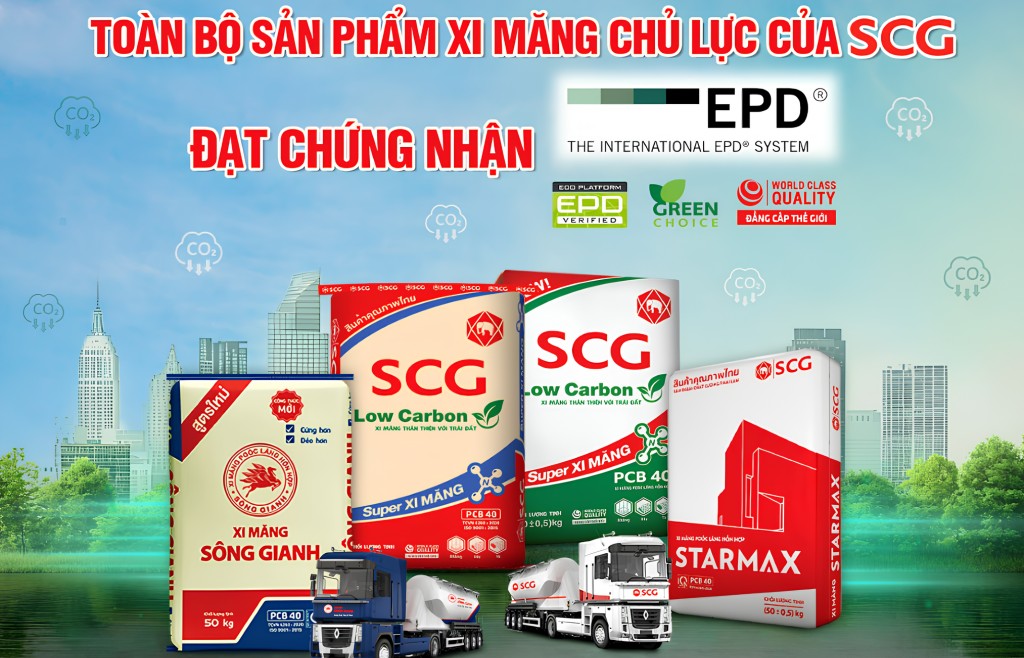 SCG Việt Nam đạt chứng nhận EPD cho toàn bộ xi măng chủ lực