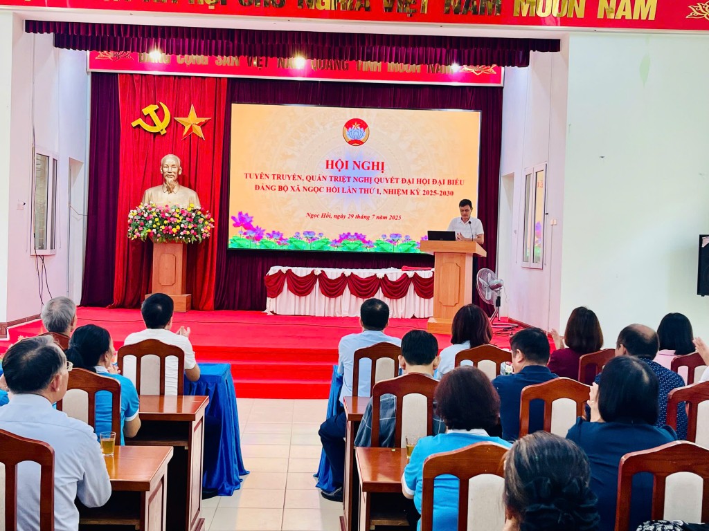Ủy ban MTTQ Ngọc Hồi quán triệt nghị quyết Đại hội Đảng bộ xã