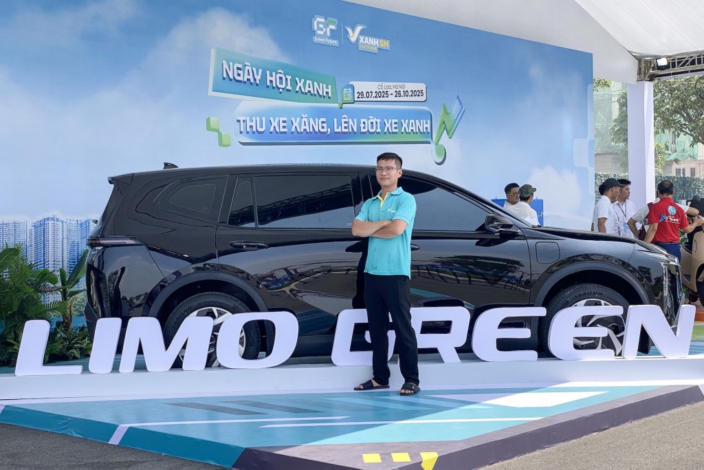 Anh Nguyễn Thanh Cảnh cho rằng Limo Green sẽ giúp anh phục vụ khách hàng tốt hơn.