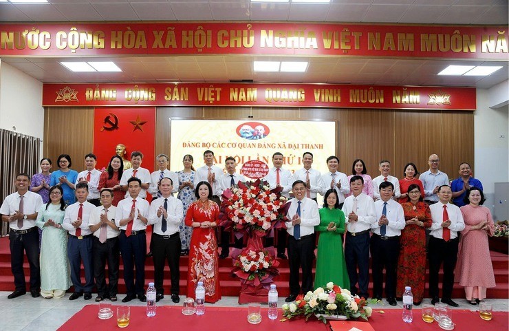 Đại hội Đảng bộ các cơ quan Đảng xã Đại Thanh lần thứ I nhiệm kỳ 2025-2030 thành công tốt đẹp