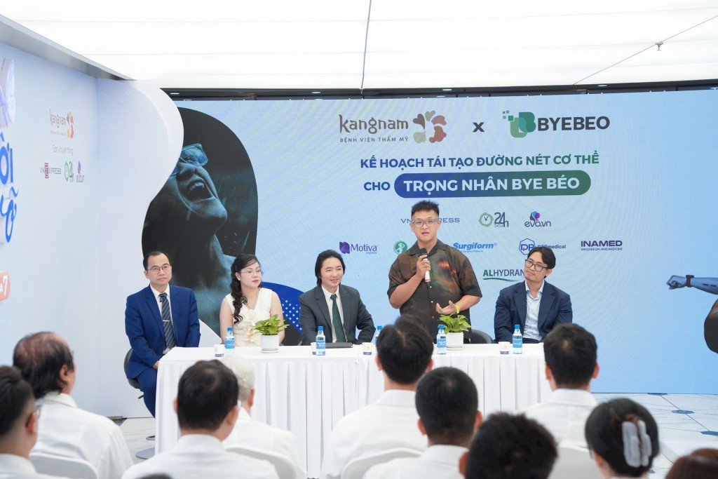 Trọng Nhân (Bye Béo) chia sẻ tại buổi họp báo