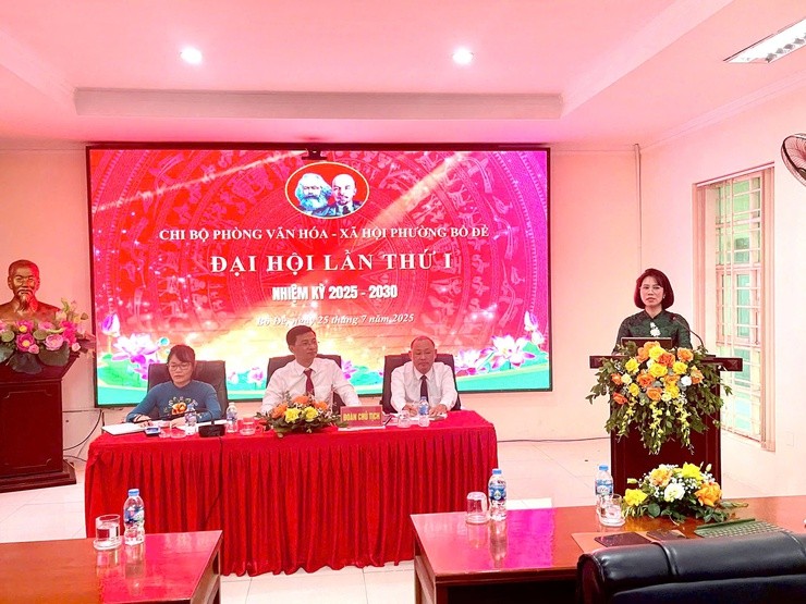 Phường Bồ Đề: Hoàn thành việc tổ chức đại hội cấp cơ sở trong tháng 7/2025