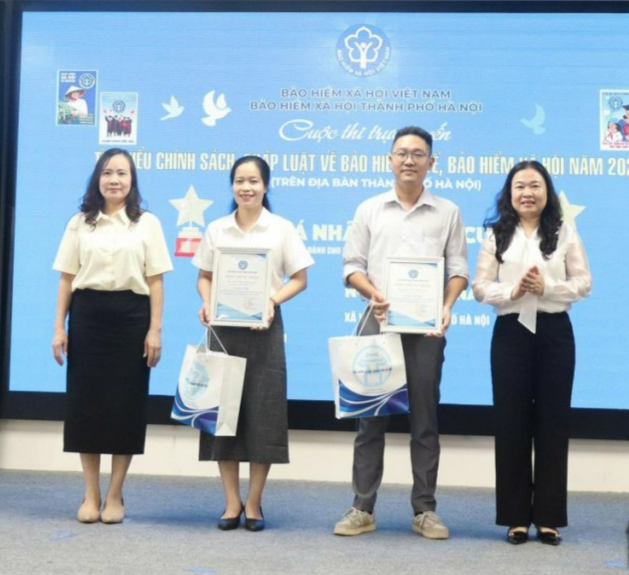 Trao giải Cuộc thi trực tuyến “Tìm hiểu chính sách, pháp luật về BHXH, BHYT”