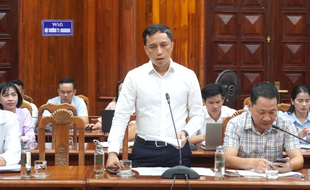 Phó Giám đốc Sở Nông nghiệp và Môi trường Quảng Trị Trần Hoài Nam thông tin về tình hình bệnh dịch tả lợn Châu Phi trên địa bàn tỉnh