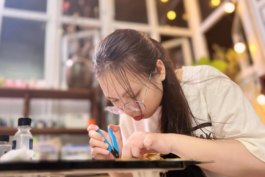Hoàng Anh luôn tỉ mỉ 