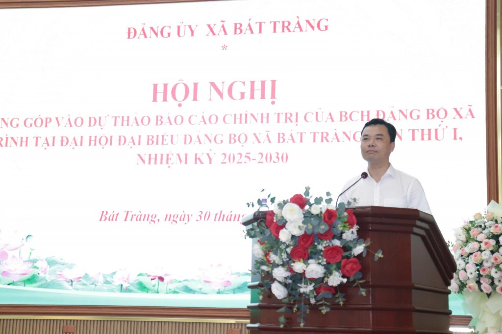 Đảng ủy xã Bát Tràng lấy ý kiến đóng góp Dự thảo báo cáo chính trị BCH Đảng bộ xã Đảng ủy xã Bát Tràng lấy ý kiến đóng góp Dự thảo báo cáo chính trị BCH Đảng bộ xã