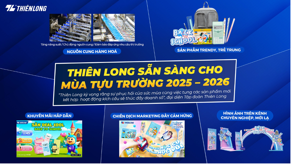 Thiên Long sẵn sàng cho mùa tựu trường 2025-2026