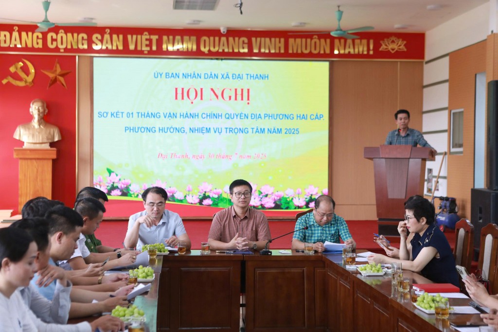 Nhìn lại 1 tháng vận hành chính quyền 2 cấp ở xã Đại Thanh