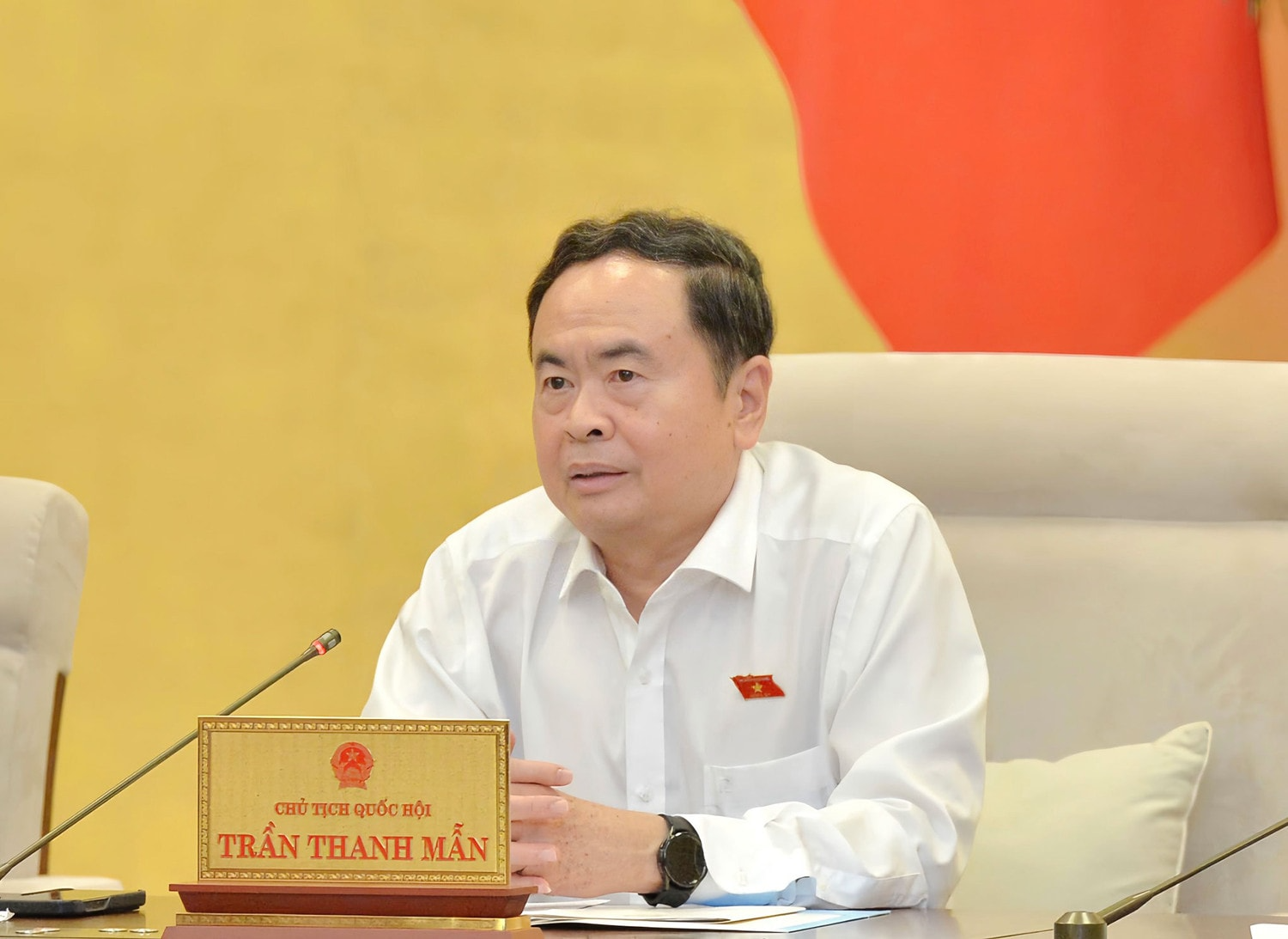 Chủ tịch Quốc hội Trần Thanh Mẫn nhấn mạnh, trong công cuộc tái thiết này phải chọn được người tinh hoa, người tài, người có đủ năng lực, phẩm chất để phụng sự đất nước, phục vụ Nhân dân.