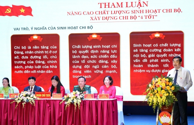 Nâng cao chất lượng sinh hoạt Đảng theo mô hình Chi bộ “4 tốt”