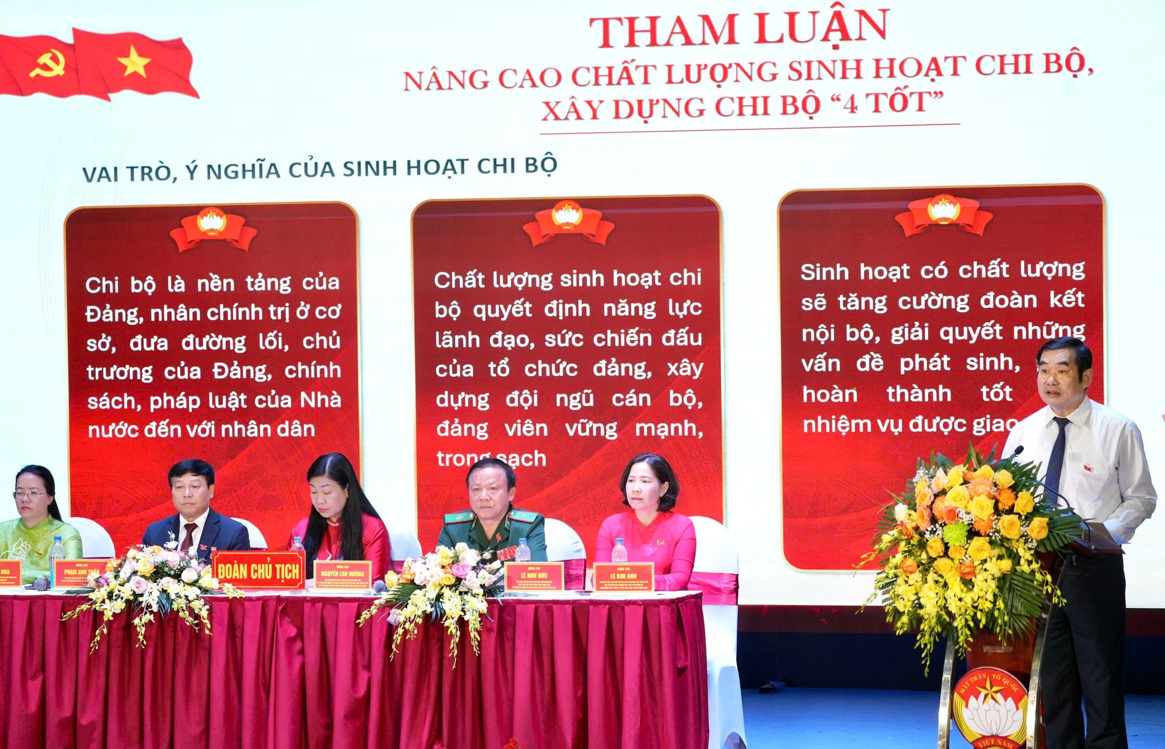 Nâng cao chất lượng sinh hoạt Đảng theo mô hình Chi bộ “4 tốt”