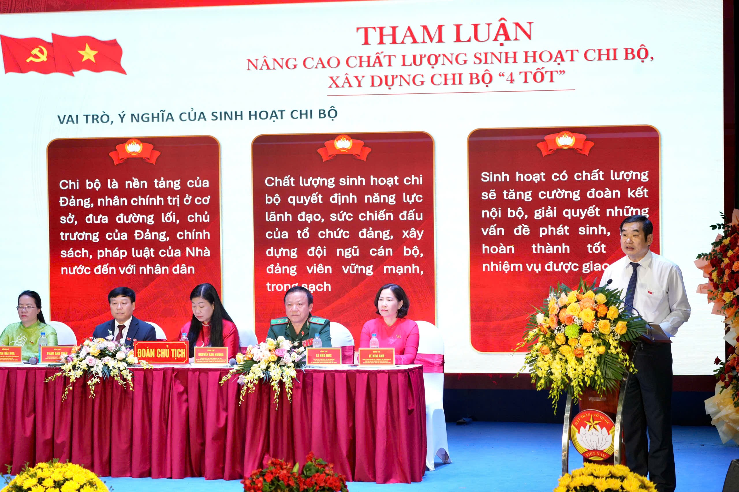 Nâng cao chất lượng sinh hoạt Đảng theo mô hình Chi bộ “4 tốt”