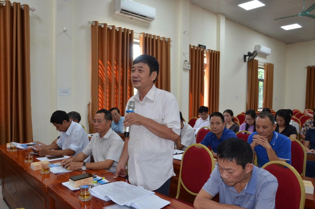 Phường Tùng Thiện lắng nghe ý kiến đóng góp vào văn kiện đại hội