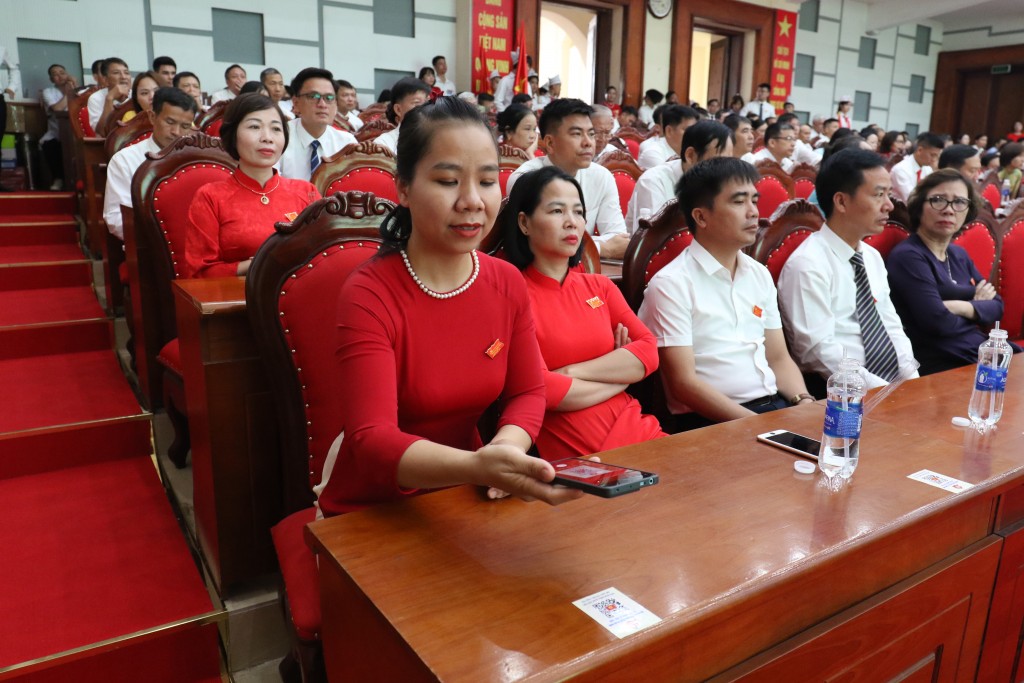 Dấu ấn chuyển đổi số tại Đại hội Đảng bộ xã Quang Minh