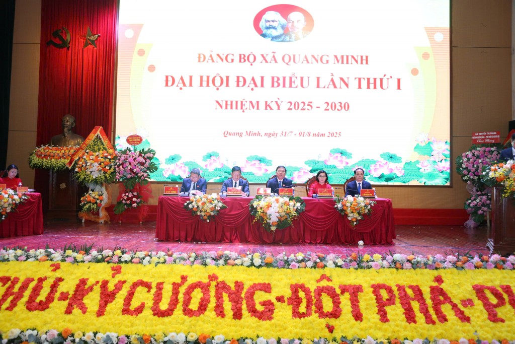 Dấu ấn chuyển đổi số tại Đại hội Đảng bộ xã Quang Minh