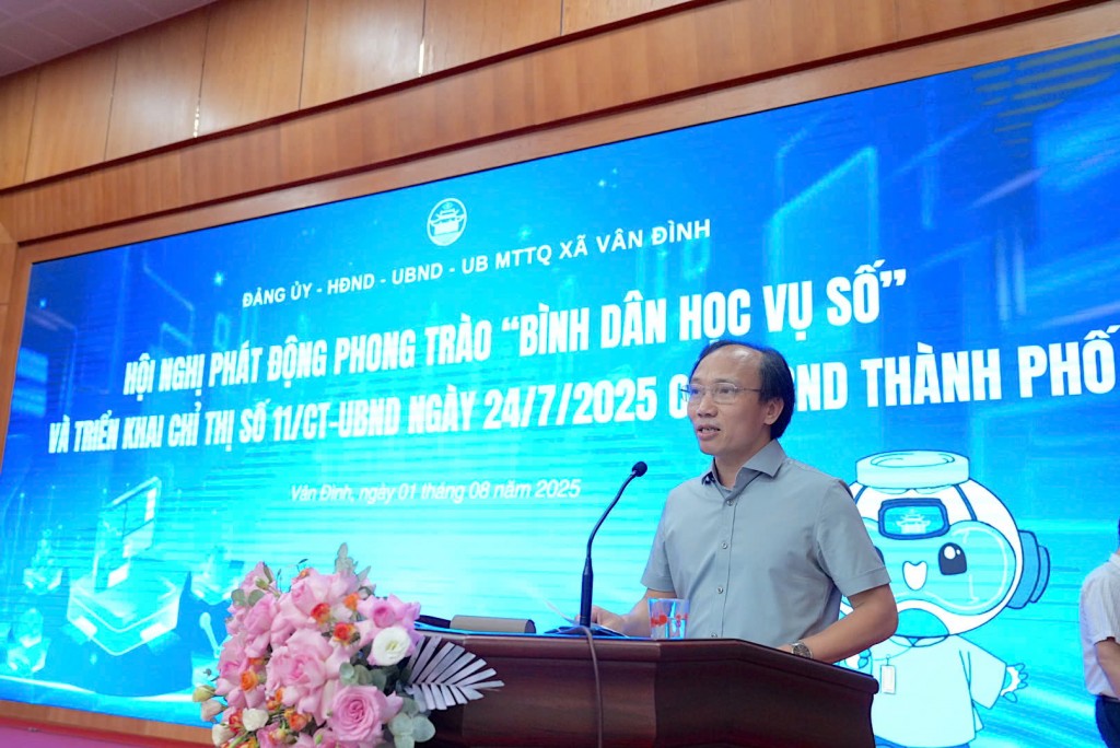 Xã Vân Đình: Đưa chính quyền số đến gần dân