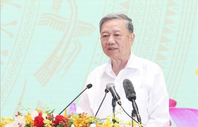 Tổng Bí thư Tô Lâm dự gặp mặt đại biểu Bộ Quốc phòng, Bộ Công an và Bộ Ngoại giao