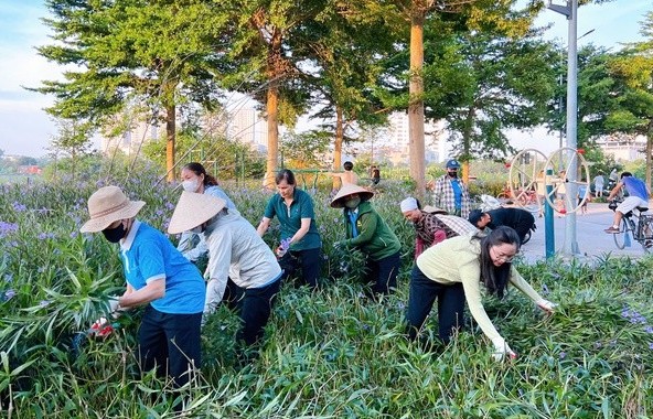 Thi đua xây dựng phường Thanh Liệt "sáng - xanh - sạch - đẹp"