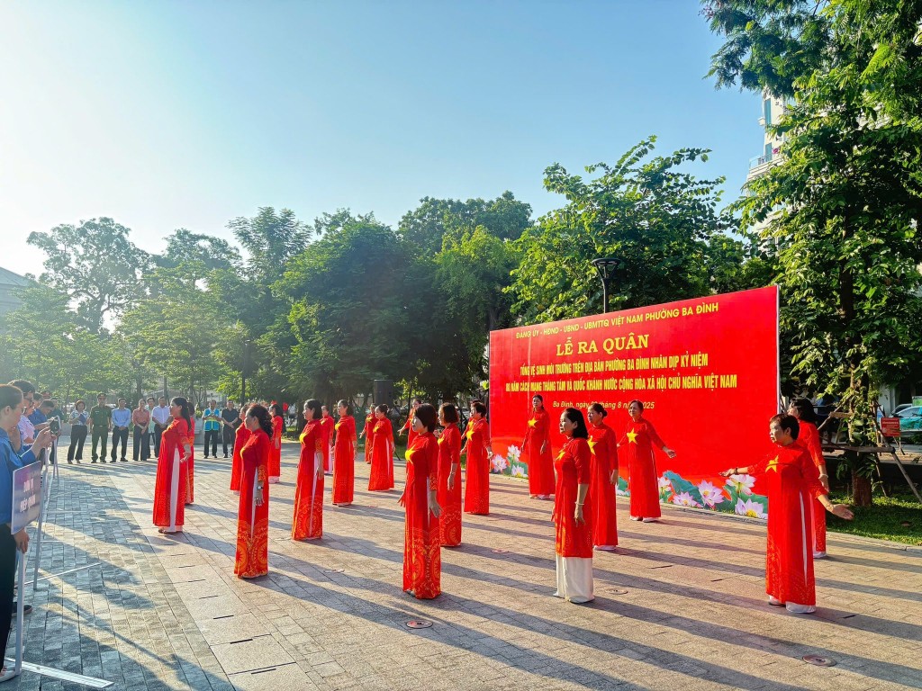 Phường Ba Đình với ngày cuối tuần xanh