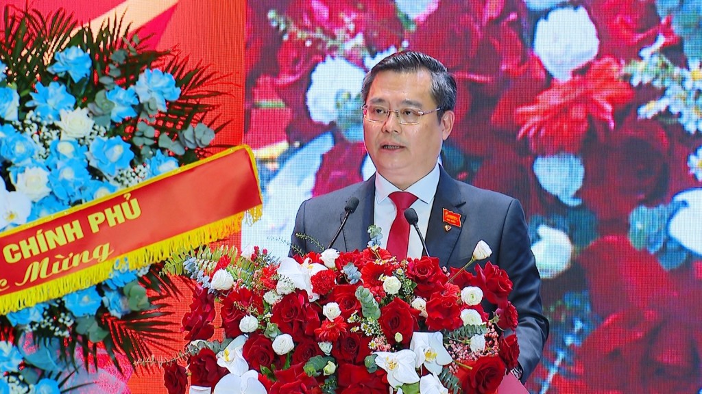 Bí thư Đảng ủy, Chủ tịch HĐQT Vietcombank Nguyễn Thanh Tùng cho biết, nhiệm kỳ 2020-2025 ghi dấu một chặng đường bản lĩnh, đổi mới và đầy trách nhiệm của Vietcombank - Ảnh: VGP/Minh Ngọc