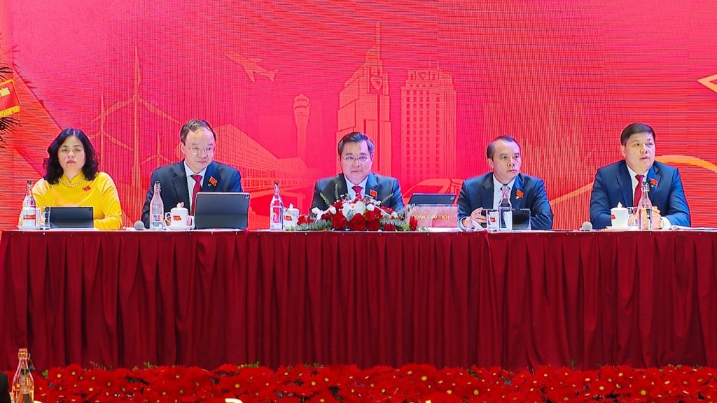 Đoàn Chủ tịch Đại hội - Ảnh: VGP/Minh Ngọc