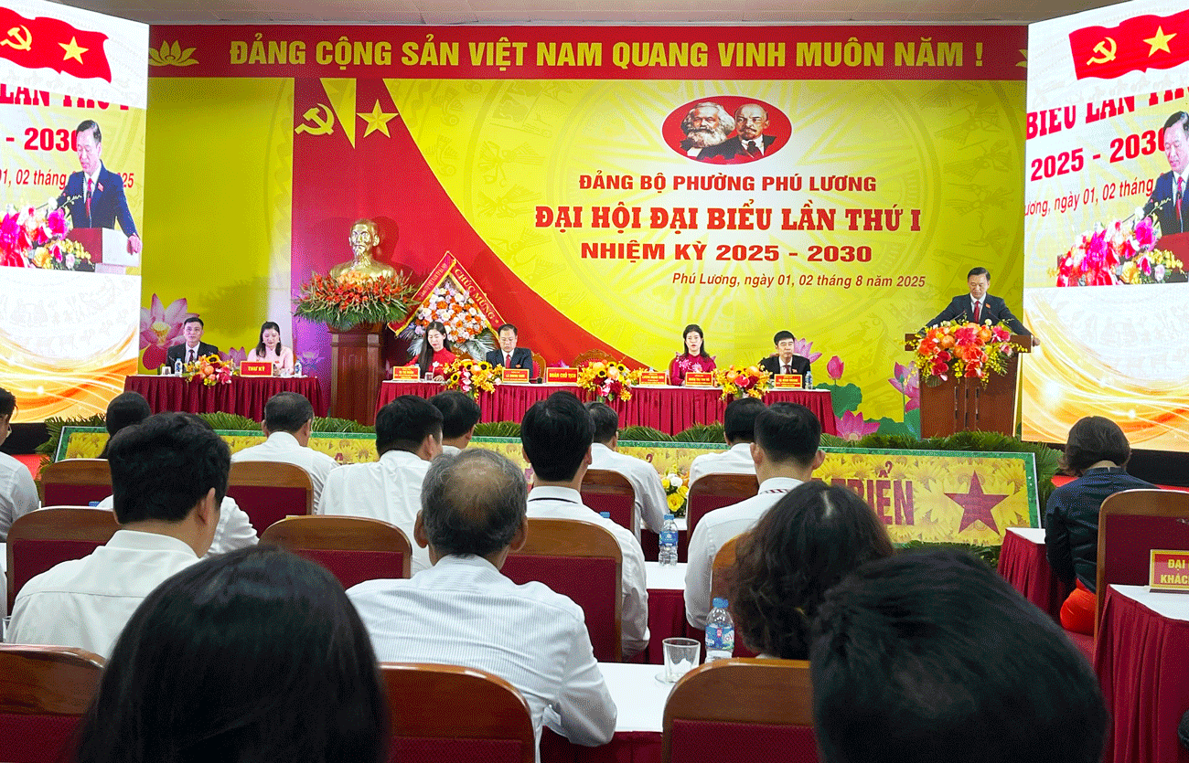 Đại hội Đảng bộ phường Phú Lương lần thứ nhất, nhiệm kỳ 2025-2030