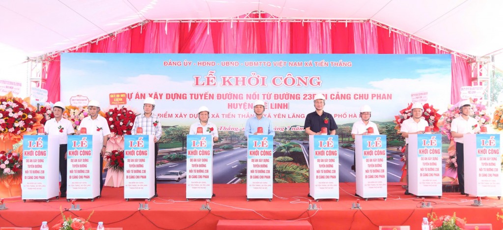 Xã Tiến Thắng khởi công tuyến đường 723 tỷ đồng