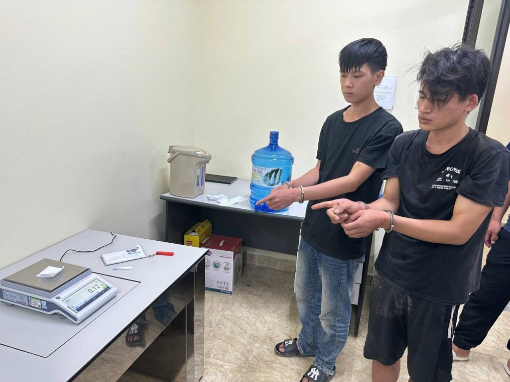 Các đối tượng tại cơ quan Công an