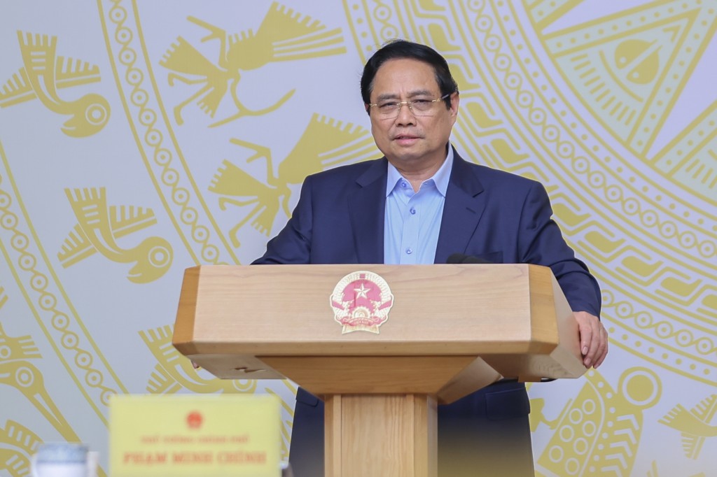 Thủ tướng Phạm Minh Chính chủ trì Phiên họp lần thứ nhất của Ban Chỉ đạo quốc gia triển khai Nghị quyết số 68-NQ/TW của Bộ Chính trị về phát triển kinh tế tư nhân - Ảnh: VGP/Nhật Bắc