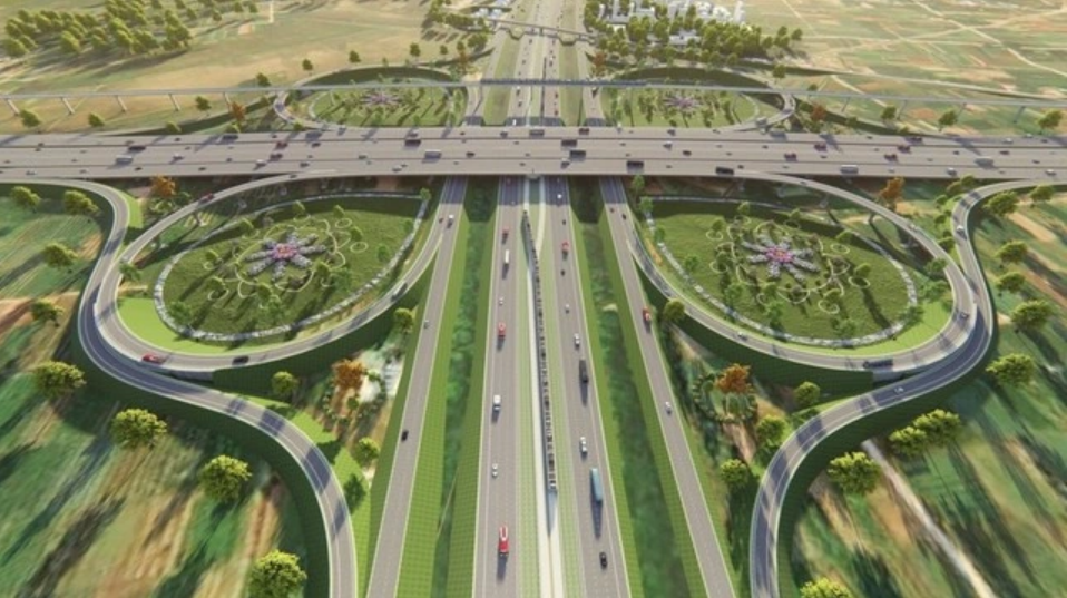 Phối cảnh 1 nút giao Vành đai 4 TP.HCM