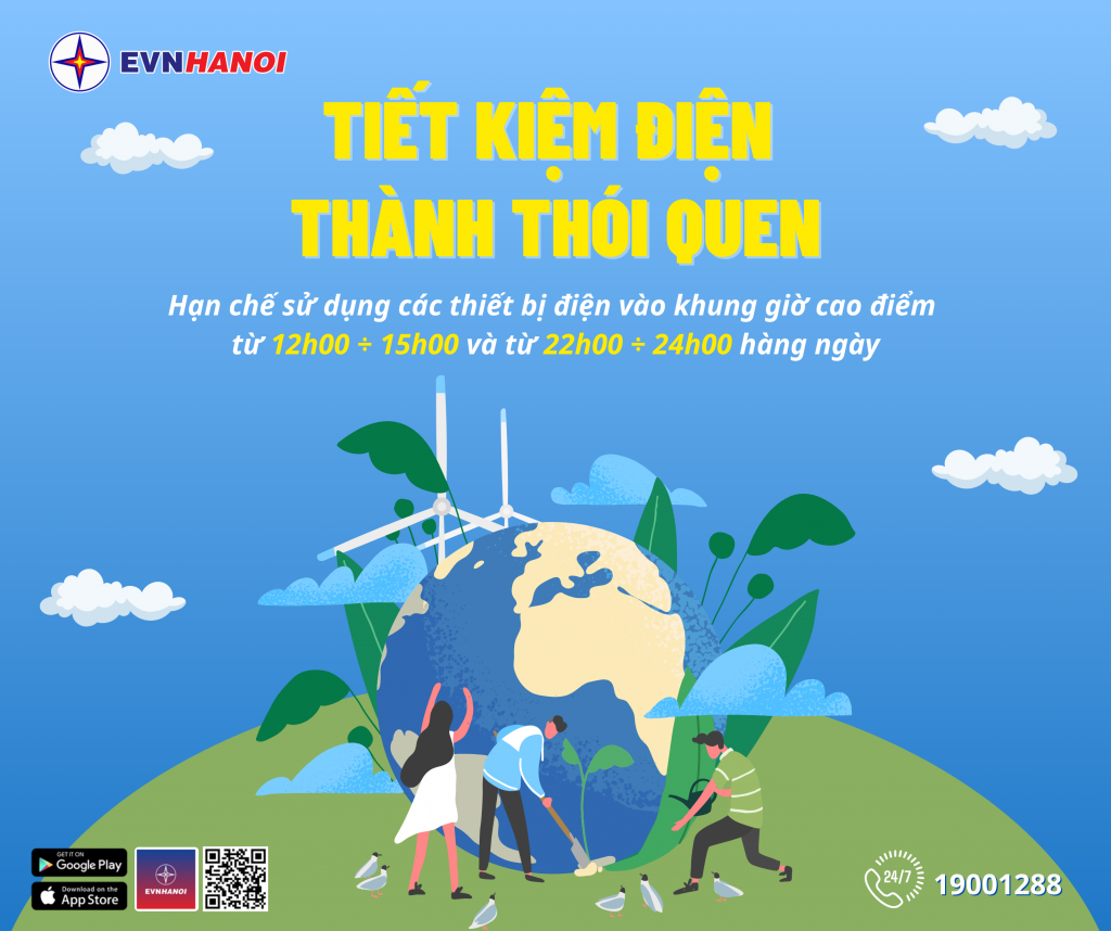 Tiết kiệm điện thành thói quen