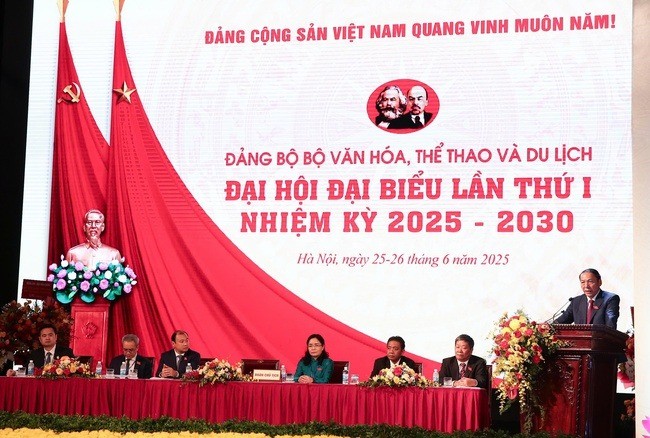Bộ trưởng Nguyễn Văn Hùng phát biểu bế mạc Đại hội đại biểu Đảng bộ Bộ Văn hóa, Thể thao và Du lịch lần thứ I, nhiệm kỳ 2025 - 2030