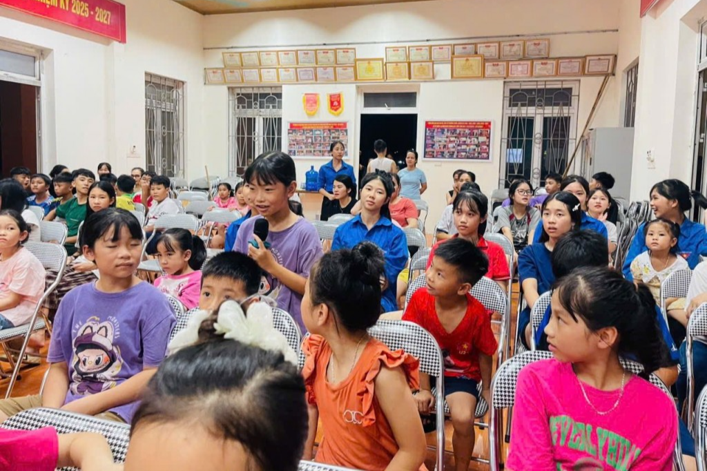 Các em nhỏ được trang bị nhiều kiến thức bổ ích 