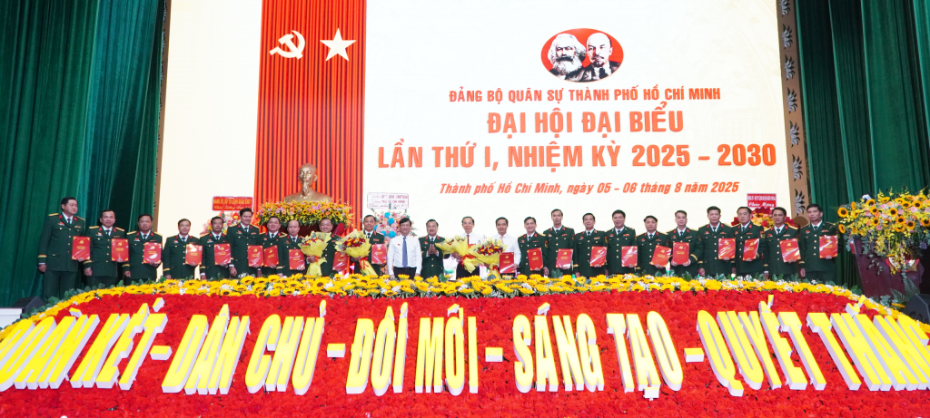 Ban Chấp hành Đảng bộ Quân sự TP HCM nhiệm kỳ 2025-2030