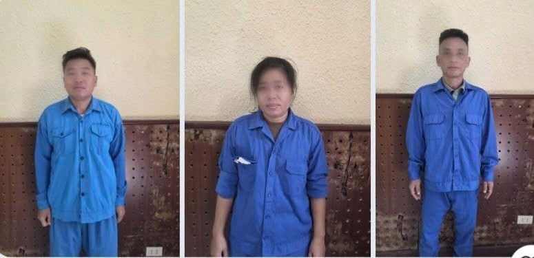 Các đối tượng bị bắt giữ