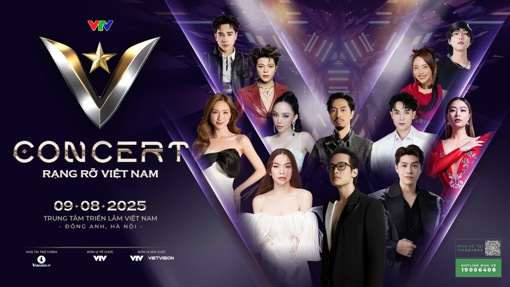 Đại nhạc hội V Concert quy tụ nhiều nghệ sĩ nổi tiếng với quy mô hơn 20.000 khán giả