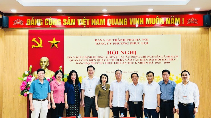Đảng ủy phường Phúc Lợi tổ chức hội nghị góp ý dự thảo văn kiện Đại hội Đảng bộ phường lần thứ I, nhiệm kỳ 2025 - 2030