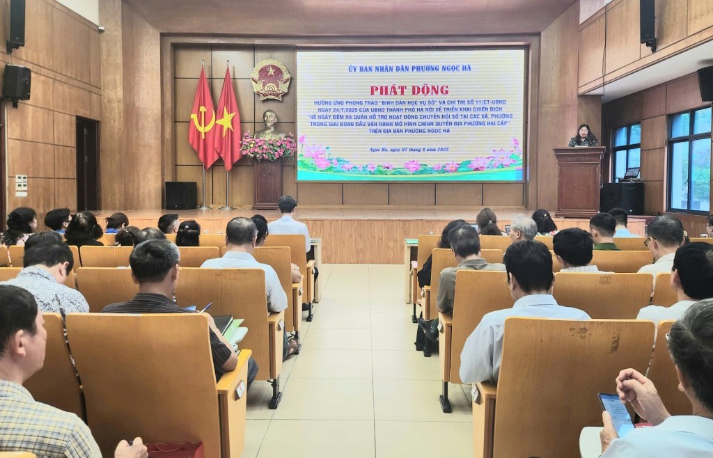 Phường Ngọc Hà (Hà Nội) triển khai hiệu quả kế hoạch chuyển đổi số